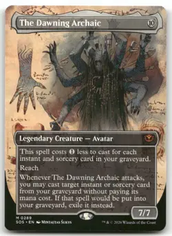 The Dawning Archaic Borderless MTG M 289 Secrets of Strixhaven SOS NM - Image 1