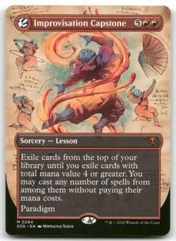 Improvisation Capstone Borderless MTG M 294 Secrets of Strixhaven SOS NM - Image 1