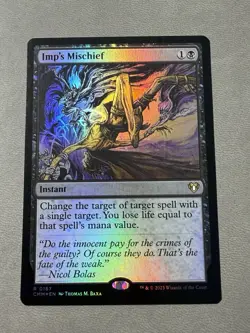 MTG Imp's Mischief Commander Masters Foil NM - Image 1