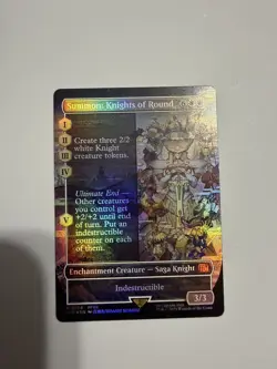 MTG - Summon: Knights of Round (Borderless) (FOIL) #359 Final Fantasy (FIN)-(NM) - Image 1