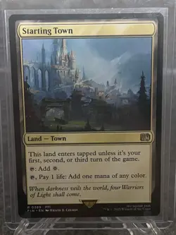Magic the Gathering Final Fantasy - Starting Town - Rare Land Card 0289 - Image 1