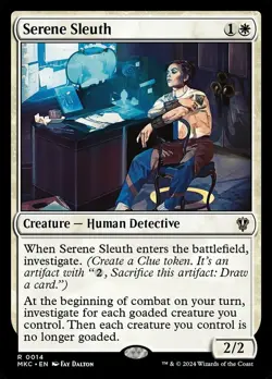 Serene Sleuth NM-Mint Commander: Murders at Karlov Manor MTG - Image 1