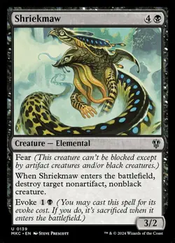 Shriekmaw NM-Mint Commander: Murders at Karlov Manor MTG - Image 1