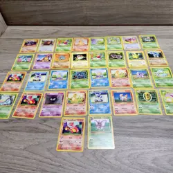 Base Set Vintage Pokemon Card Lot Fossil Jungle lot of 26 - Image 1