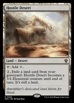 Hostile Desert NM-Mint Commander: Murders at Karlov Manor MTG - Image 1