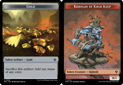 Gold (0025) // Kobolds of Kher Keep (0012) Double-sided Token NM-Mint Commander: - Image 1