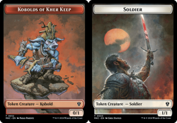 Kobolds of Kher Keep (0012) // Soldier (0003) Double-sided Token NM-Mint Command - Image 1