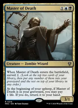 Master of Death NM-Mint Commander: Murders at Karlov Manor MTG - Image 1
