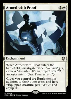 Armed with Proof NM-Mint Commander: Murders at Karlov Manor MTG - Image 1
