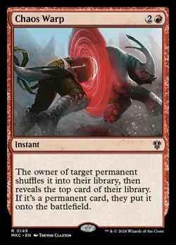 Chaos Warp NM-Mint Commander: Murders at Karlov Manor MTG - Image 1