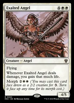 Exalted Angel NM-Mint Commander: Murders at Karlov Manor MTG - Image 1