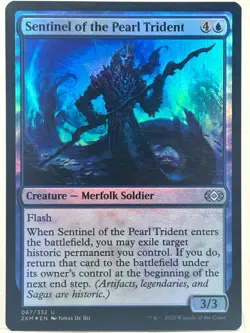 Sentinel Of The Pearl Trident NM/M* FOIL Double Masters 067/322 mtg -UnltdCards - Image 1