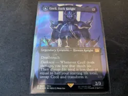 MTG Magic the Gathering SURGE FOIL Cecil, Dark Kngiht Borderless FIN! - Image 1