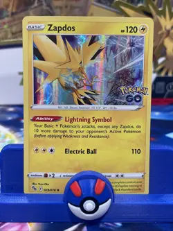 Pokemon Card Zapdos 029/078 Pokemon GO Holo Rare NM - Image 1