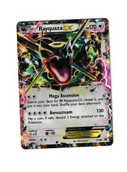 Rayquaza EX XY69 – Full Art Ultra Rare Promo – Black Star Pokemon Card - Image 1
