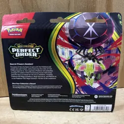 Pokemon TCG ME03 Perfect Order 3 Pack Blister - Chikorita Promo - SEALED NEW - Image 2