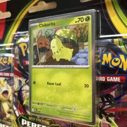 Pokemon TCG ME03 Perfect Order 3 Pack Blister - Chikorita Promo - SEALED NEW - Image 3