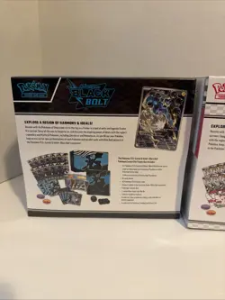 Black Bolt and White Flare POKEMON CENTER ETB Elite Trainer Box SEALED SET - Image 5