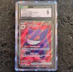 Gengar ex CGC 9 Ultra Rare Holo SV05 Temporal Forces 193/162 Pokemon TCG - Image 1