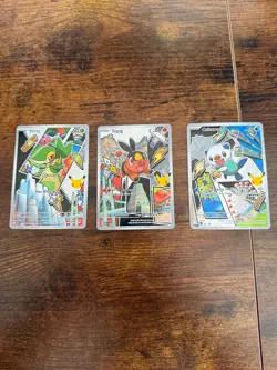 Pokemon TCG Series 2 First Partner Illustration Collection Gen 5 Unova FULL SET - Image 1