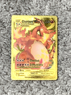 Charizard VMax HP330 #020/189 Claw Slash Gold Foil Fan Art Card - Image 1