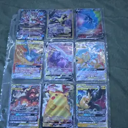 Pokemon TCG 18-Card Foil Lot English V VMAX VSTAR EX GX Pikachu Alakazam - Image 1