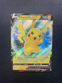Pikachu V SWSH198 Sword & Shield Ultra Rare Holo Promo Pokemon Card - Image 1