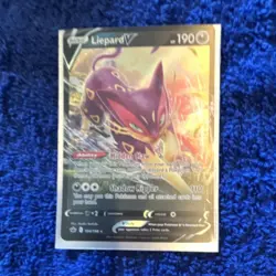 Pokemon Liepard V 104/198 Ultra Rare Holo Ability Card 190 HP Darkness - Image 1