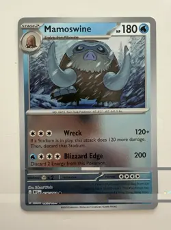 Pokemon Mamoswine #025/094 Reverse Holo Phantasmal Flames Card NM - Image 1
