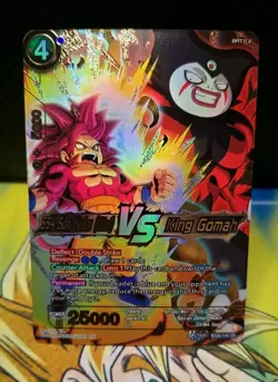 Bandai Dragon Ball Super Card Game SS4 Son Goku VS King Gomah BT28-144 CR - Image 1