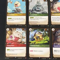 Riftbound TCG Starter Basic Poro Card Collection Lot Of 11 New Mint Condition - Image 2