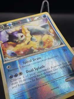 Vaporeon 52/95 Call of Legends Reverse Holo Pokemon Card Light Play / Near Mint - Image 3