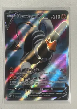 Pokemon TCG Houndour 062/131 Holo & Houndoom V 178/189 2-Card Lot 2020 EN - Image 4