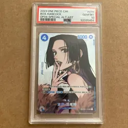 One Piece Card Chinese Boa Hancock OP01-078 SP NM Kingdoms of Intrigue PSA 10 - Image 1