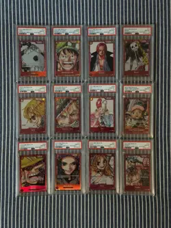 2023 One Piece Premium Card Film Red Set PSA 10 - Image 1