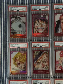 2023 One Piece Premium Card Film Red Set PSA 10 - Image 3