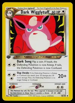 Pokemon Card - Dark Wigglytuff Neo Destiny 40/105 1st Edition Uncommon - Image 1