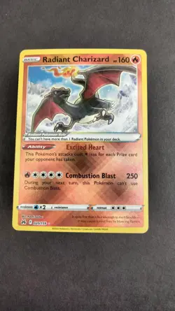 Pokemon Card Radiant Charizard 020/159 Crown Zenith Radiant Rare Holo TCG - Image 1