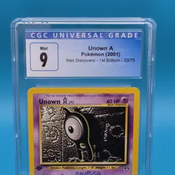 Unown A Non-Holo #33 1st Edition Neo Discovery 2001 Pokemon CGC 9 😈 - Image 4
