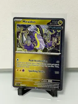 Pokemon TCG Temporal Forces Cosmos Holo Miraidon 121/162 Rare - Image 1