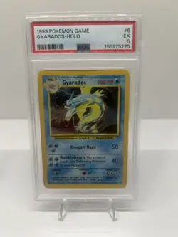 1999 Pokemon TCG Base Set Gyarados 6/102 Eng Holo Rare PSA 5 - Image 1