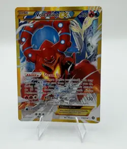 Volcanion EX 115/114 Steam Siege Secret Rare Holo Full Art - Image 1