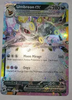 Pokemon Umbreon ex 280 HP 060/131 Prismatic Evolutions Holo Double Rare - Image 1