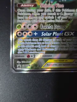 Pokemon TCG - Venusaur and Snivv GX Tag team SM229 - English Promo Yuka Morii - Image 4
