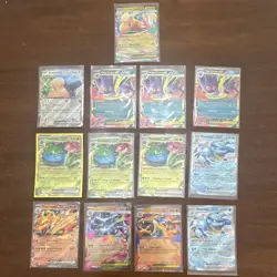 Pokemon TCG Pokemon EX Card Lot (13) Dragonite Snorlax Gengar - Image 1