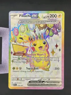 Pokemon TCG Surging Sparks - Pikachu ex 219/191 (NM) - Image 1