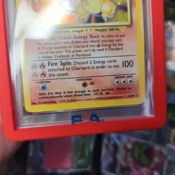 1999 POKEMON BASE SET UNLIMITED #4 CHARIZARD HOLO PSA 8 - Image 5