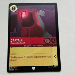 Captain 106/204 Disney Lorcana The First Chapter Uncommon Cold Foil Card NM - Image 1