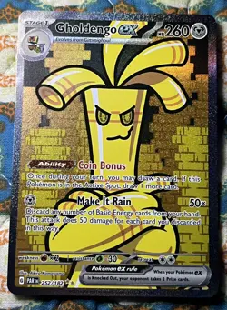The Pokemon Company Gholdengo ex 252/182 SV04 Paradox Rift Hyper Rare Holo Eng - Image 1