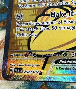 The Pokemon Company Gholdengo ex 252/182 SV04 Paradox Rift Hyper Rare Holo Eng - Image 3